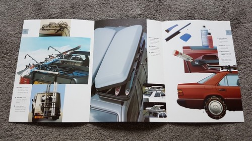 MERCEDES BENZ 200 230 260 300 E TE WINTER ACCESSORIES SALES BROCHURE 1987 1988 - Picture 3 of 4