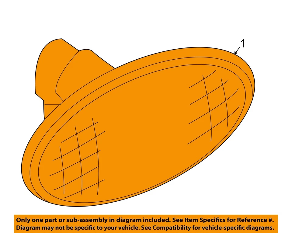 二手侧标记灯组件 适合:2005 年马自达 MPV 侧标记 侧挡泥板 mou — 第 2/4 张图片