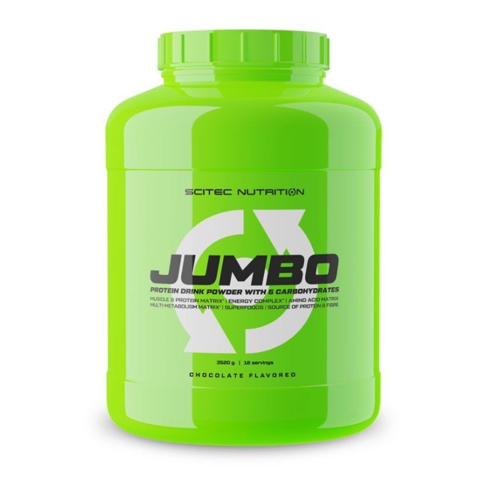SCITEC NUTRITION JUMBO PROTEIN DRINK POWDER CARBOHYDRATES 3520G CHOCOLATE