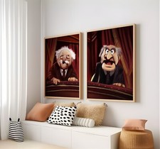 Statler & Waldorf Set of 2 Framed Posters, The Muppets Wall Art Print