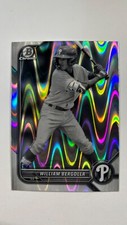 William Bergolla 2022 Bowman Draft Prospect #BDC-88 Black & White RayWave