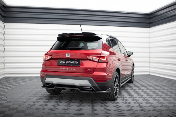 Cup Mittlerer Diffusor Heck Ansatz Dtm Look FüR Seat Arona Fr Mk1 Schwarz-image