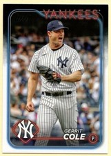 2024 Topps Series One Gerrit Cole baseball card #100 New York Yankees