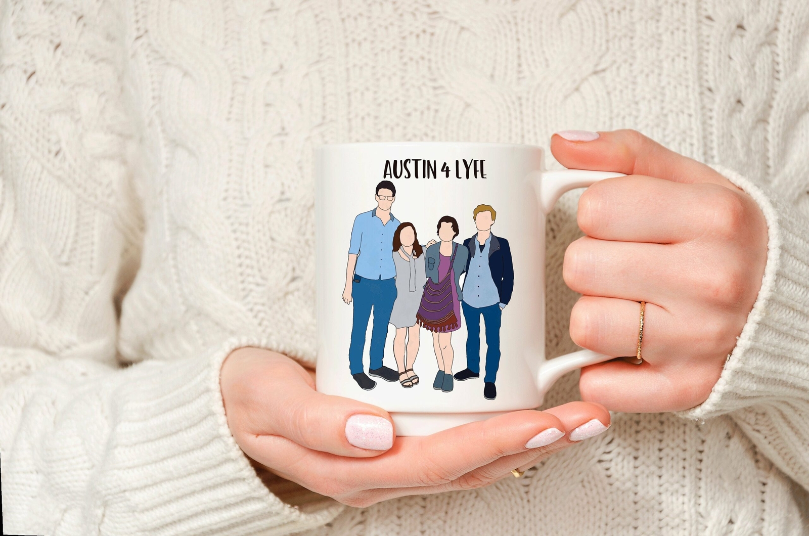 Personalized Illustration Mug Portrait Mug Photo Gift Art Custom Mug Portrait