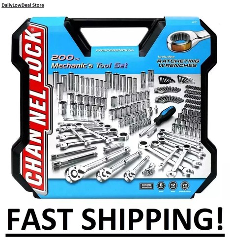 Tools, Channellock Mechanic's Set (200 pc.) Drive Sockets,Combination Wrenches !