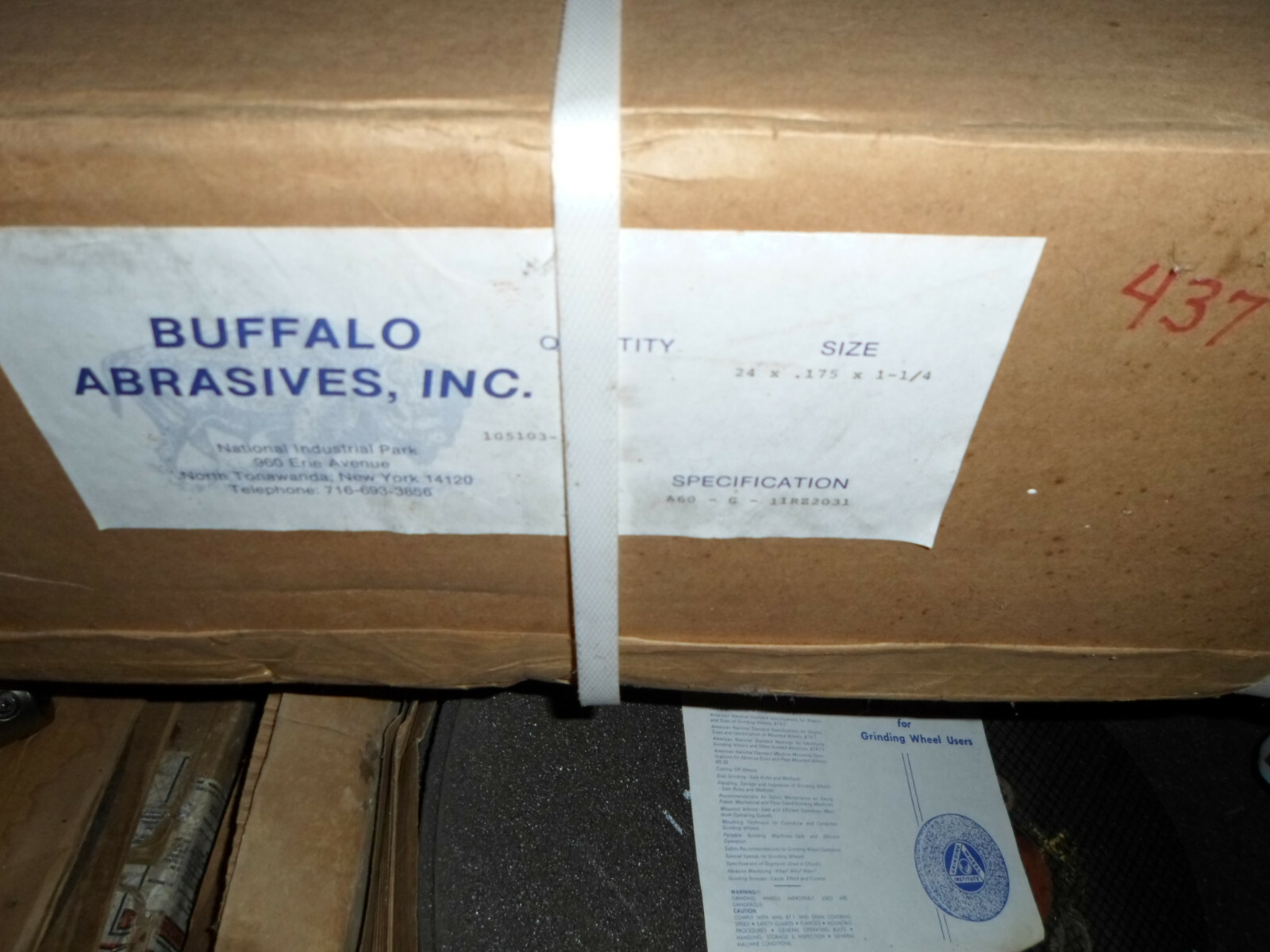 Buffalo Abrasive Cut Off Wheels 24"x.175"x11/4" 2X eBay