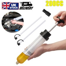 200cc Manual Oil Fluid Extractor Pump Filling Syring Transfer Fluid Extractor UK