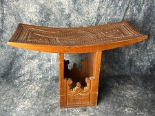 Antique Late 19th Early 20th Century Wooden Carved African Ashanti Asante Stool