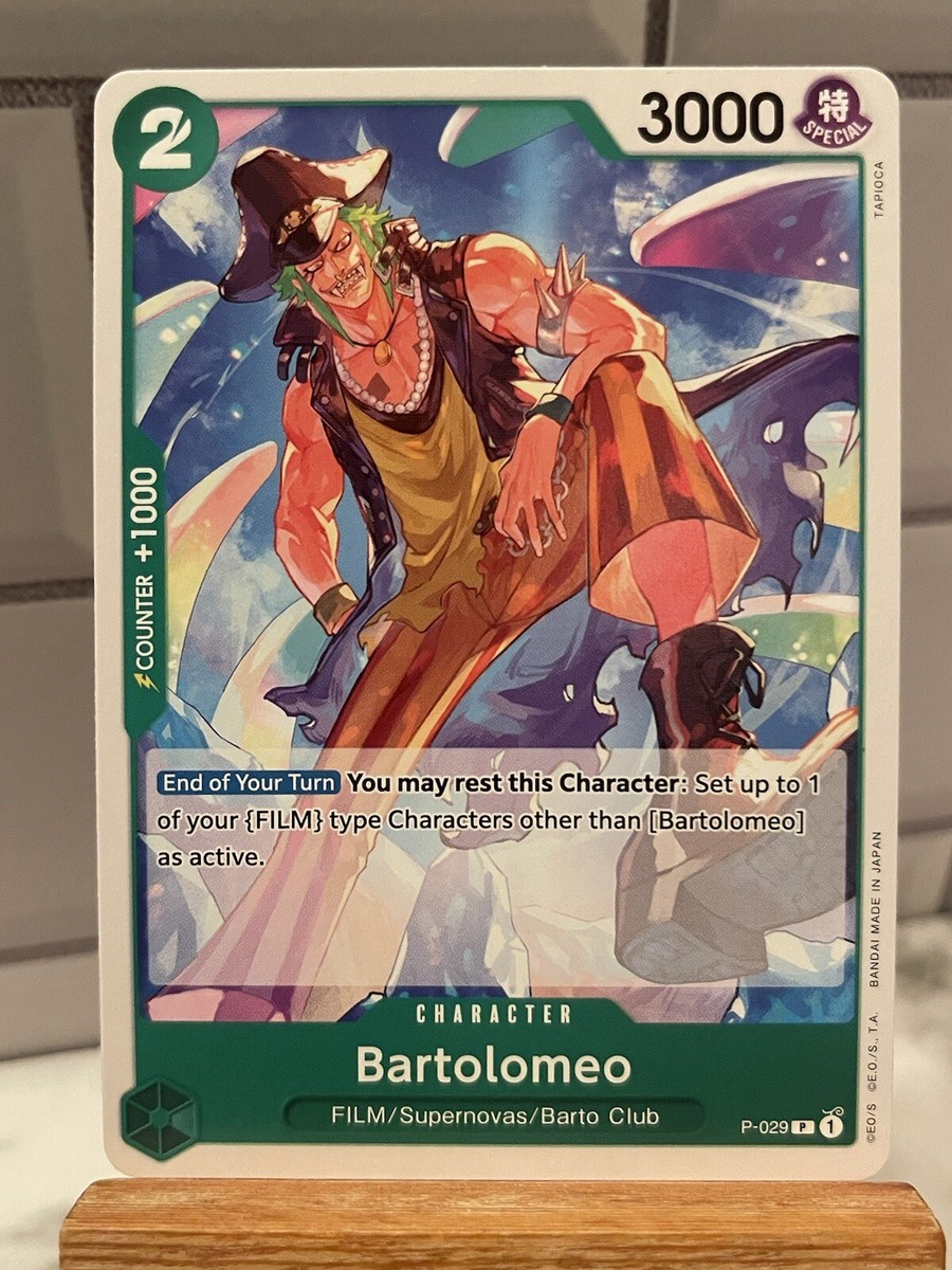 One Piece Card Game PRB01 The Best - Bartolomeo P-029 ENG | eBay