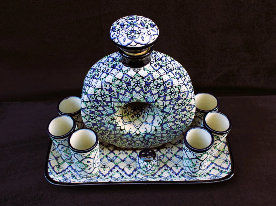 JUEGO DE JARRA DE WHISKY HECHA A MANO, elegante regalo para Navidad Foto 2 de 4