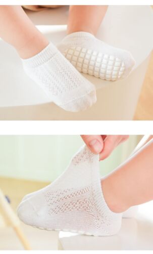 Baby Anti-Skid Socks Toddler Ankle Mesh Socks Non-Slip for Infant Girls - Picture 3 of 7