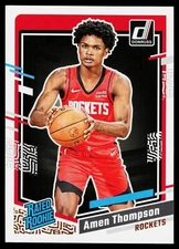 2023-24 Donruss Rated Rookie Amen Thompson Rookie RC Houston Rockets no.206