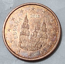 EUROPEAN UNION (SPAIN) 🇪🇺 / 🇪🇦 FIVE (5) EURO CENTS COIN 2018