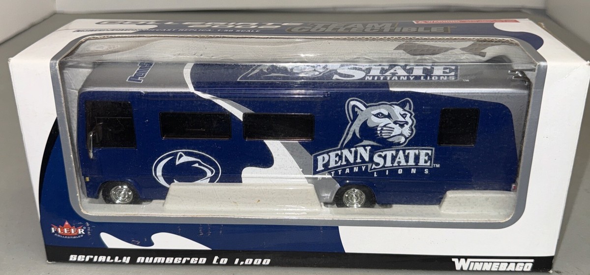 Fleer Penn State Nittany Lions Winnebago Die Cast Limited Ed 1:50