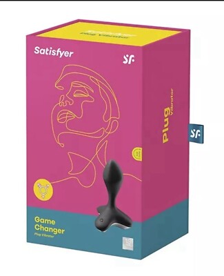 Satisfyer Game Changer Pink Smooth Silicone Powerful Plug Vibrator, New