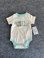 Disney Star Wars Baby Bodysuit 3-6M Grogu Here For Snacks Mandalorian New