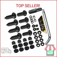 Anti Theft License Plate Screws Kits, Tamper Resistant Licence Plate Kit, 1/4" M