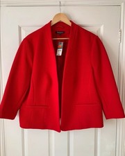 CHRISTMAS PARTY  CRUISE RACE LINED  RED DRESS SMART JACKET SUIT. SIZE 20