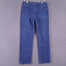 Vintage Wrangler Jeans Mens 35 X 32 Blue Denim 13MWZ Cowboy Cut Western