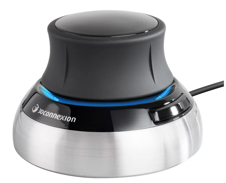 3Dconnexion SpaceMouse Compact 3D-Maus - Schwarz/Silber (3DX-700059) - Bild 2 von 4