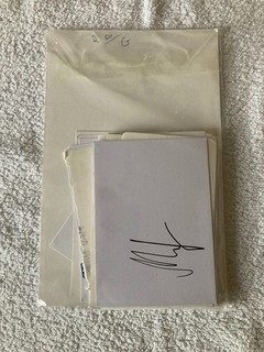 50 TV Music and Film Job Lot Signed White Album Pages Collection Autographed G