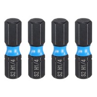 "4X H1/4 Sae Magnetbits 1/4\" Sechskant FüR Industrie"