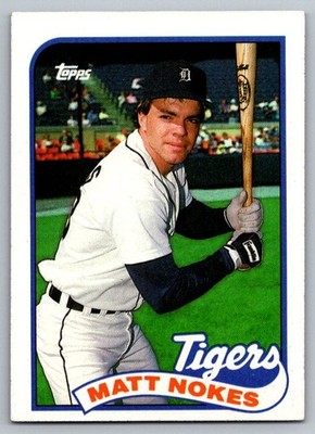 1989 Topps Matt Nokes #445 Detroit Tigers