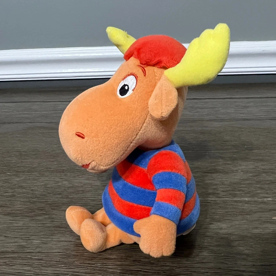 TY The Backyardigans Tyrone Moose 9" bolsa de frijoles de peluche juguete de peluche 2005 Foto 2 de 4