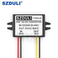 12V/24V to 5V DC/DC 5A Vehicle Module Converter Transformer Power Supply