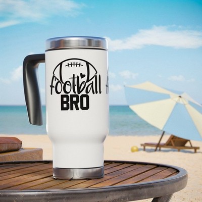 Football Brother Travel Mug Football Bro Gift Hot and Cold Drink Mug