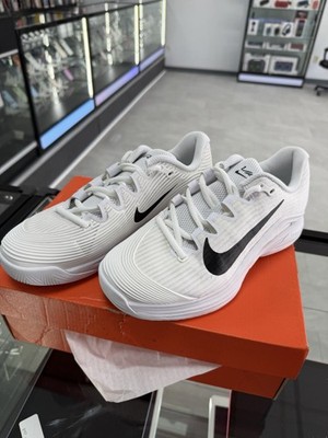 Size 6 - NikeCourt Air Zoom Vapor 12 HC White Black W for sale
