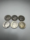 1946-1964 Silver Roosevelt Dimes, Lot of 6