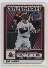 2022 Panini Elite Extra Edition College Tickets Optic Holo Prizm Joe Lampe 0c2