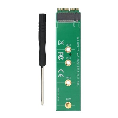 for MacBook Air Pro 2013-2017 A1465 A1466 A1398 A1502 12+16Pin to NVME M-Key ...