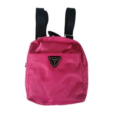 Guess Mini Mochila Rosa Nylon Bolso Pequeña Mochila Correas Ajustables Para Mujer’s