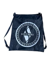 Skechers Drawstring Cinch Backpack Bag Navy Blue Gym