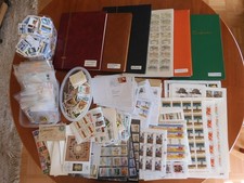 7 kg Briefmarken-Kiste: Volle Alben, Bögen, Tüten, Bündel, Diverses, .....