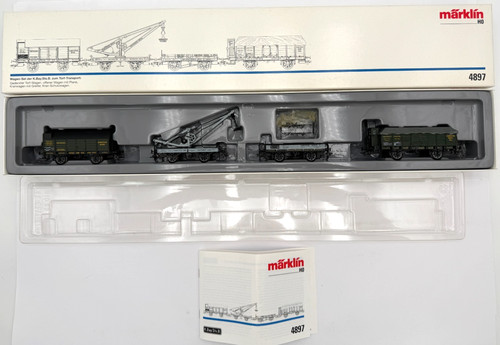 Märklin H0 4897 transporte de turba vagón de turba K.Bay.Sts.B. EMBALAJE ORIGINAL NUEVO COLECCIONISTA -SCHI- | Condition: Neu