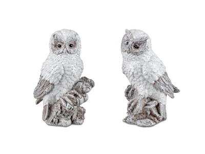 formano Eule Winterzeit 15cm Kunststein-Figur 1 von2