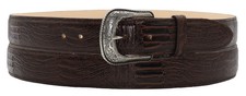 Silverton Men Genuine Leather Western Belt Brown Cowboy Work Ranch