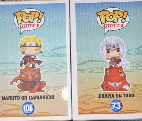 Funko Pop! Rides Naruto Shippuden Naruto & Jiraiya Special Edition lot