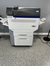 OKI Pro 9541WT Digital Heat FX White Toner Printer w/ Stand - Near Full Toner!