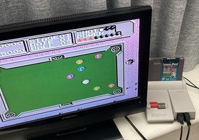 NES ~ LUNAR POOL ~ Nintendo Game 3 Screw NES-LP-AUS Game Cart + Manual Pal A