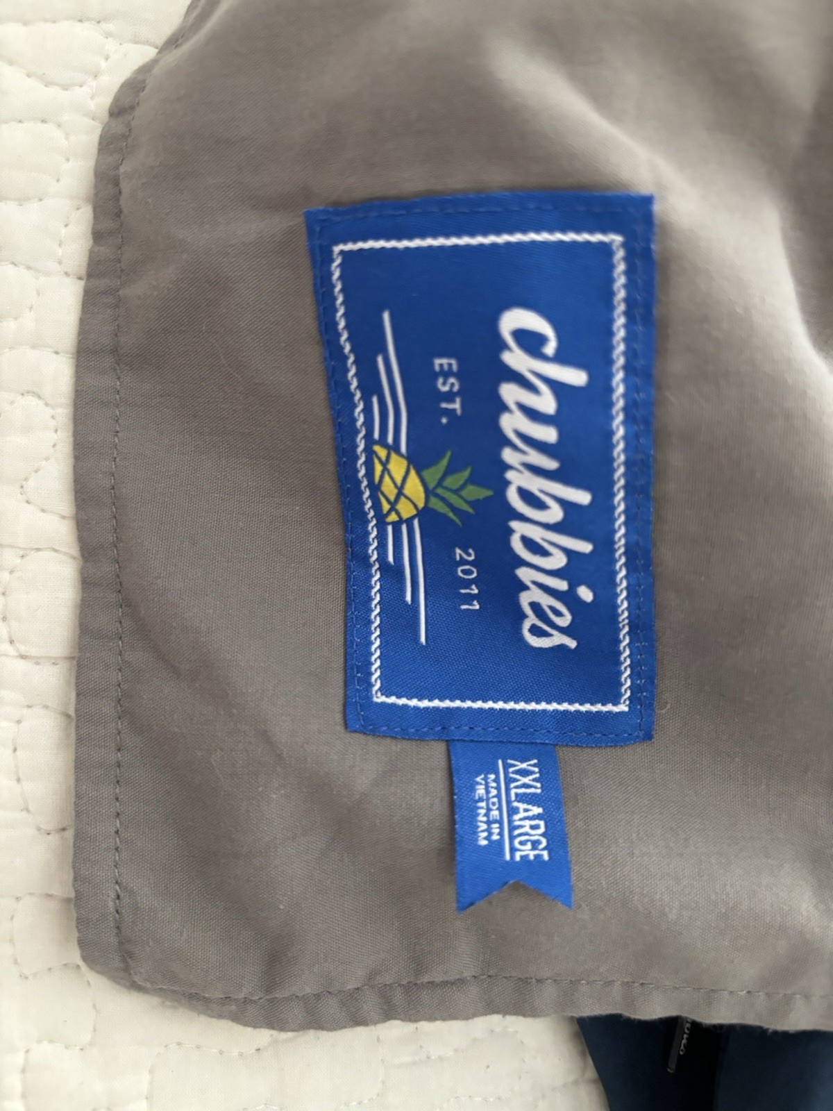 Chubbies Blue Elastic Waist Drawstring Sweat Shorts Men’s Casual Summer
