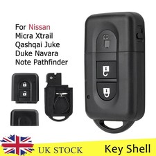 For Nissan Qashqai J10 X-Trail T31 2006 - 2013 Flip Remote Key Fob Case 2 Button