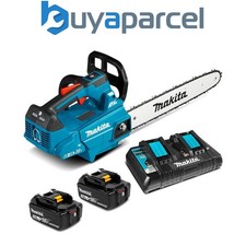 Makita DUC306 Twin 18v / 36v LXT Cordless Lithium Ion Chainsaw 300mm 2x 5.0ah