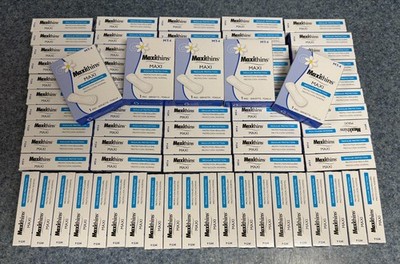 HOSPECO MT4 Maxithins #4 Vended Sanitary Napkins Regular Protection LOT OF 75