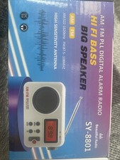 Portable AM/FM PLL Alarm Radio Fit 87.5 - 108MHZ FM Fit 522 - 1620KHZ AM 