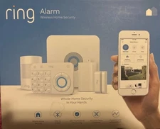 RING Alarm Wireless Home/Office Security Kit 5-Piece White 4K11S70EN0 (Open Box)