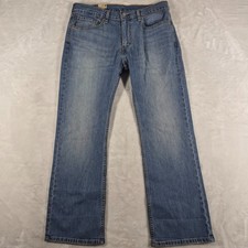 Pantalones de mezclilla Levi's 527 Bootcut para hombre 34x30 azul pantalones de vaquero occidentales informales nuevos con etiquetas